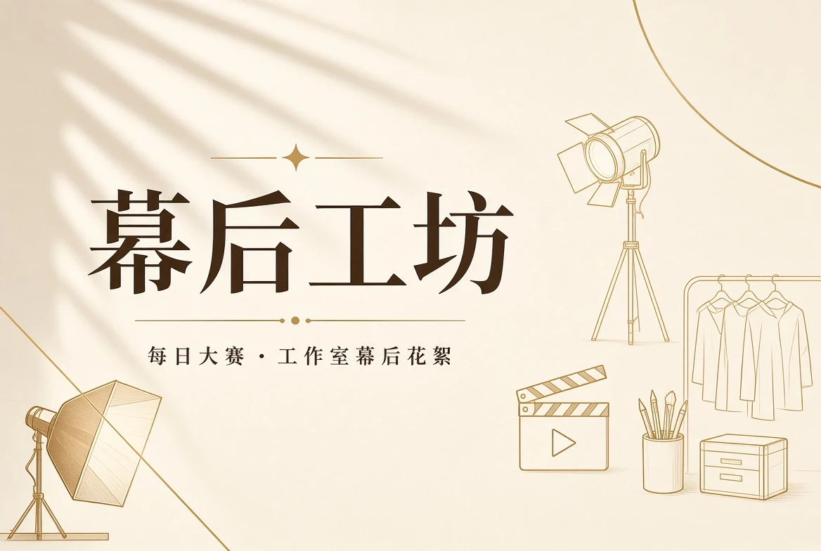 后台纪实与训练室主题视觉